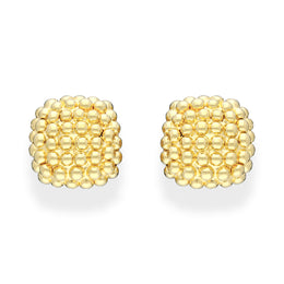 Fope Luci 18ct Yellow Gold Braided Cushion Earrings