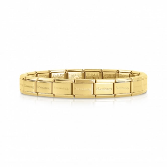 Nomination Stainless Steel Composable Yellow Gold Starter Bracelet 18cm 