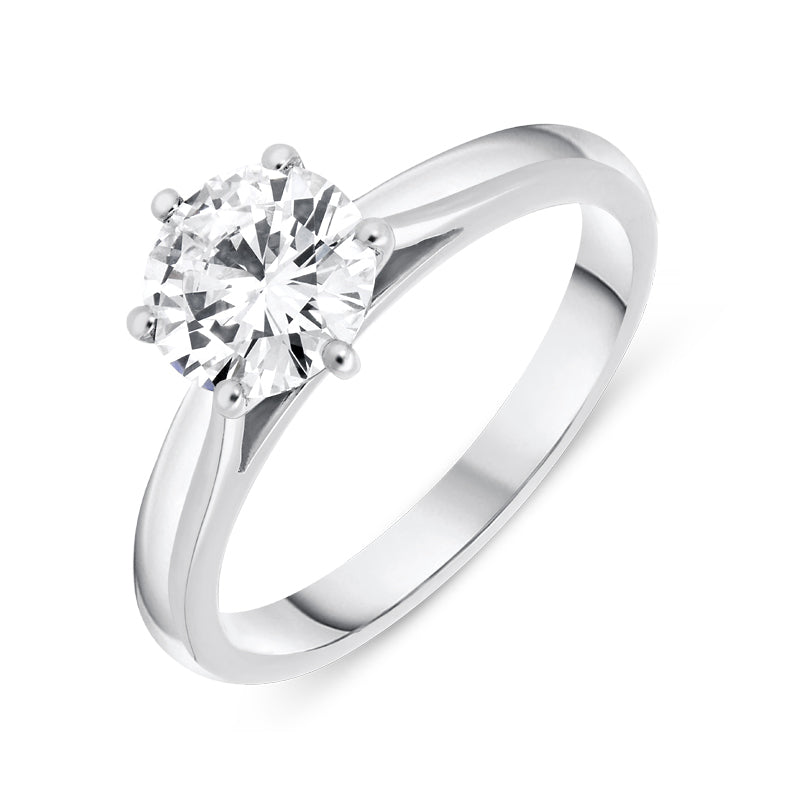 Platinum 1.13ct Diamond Brilliant Cut Solitaire Ring