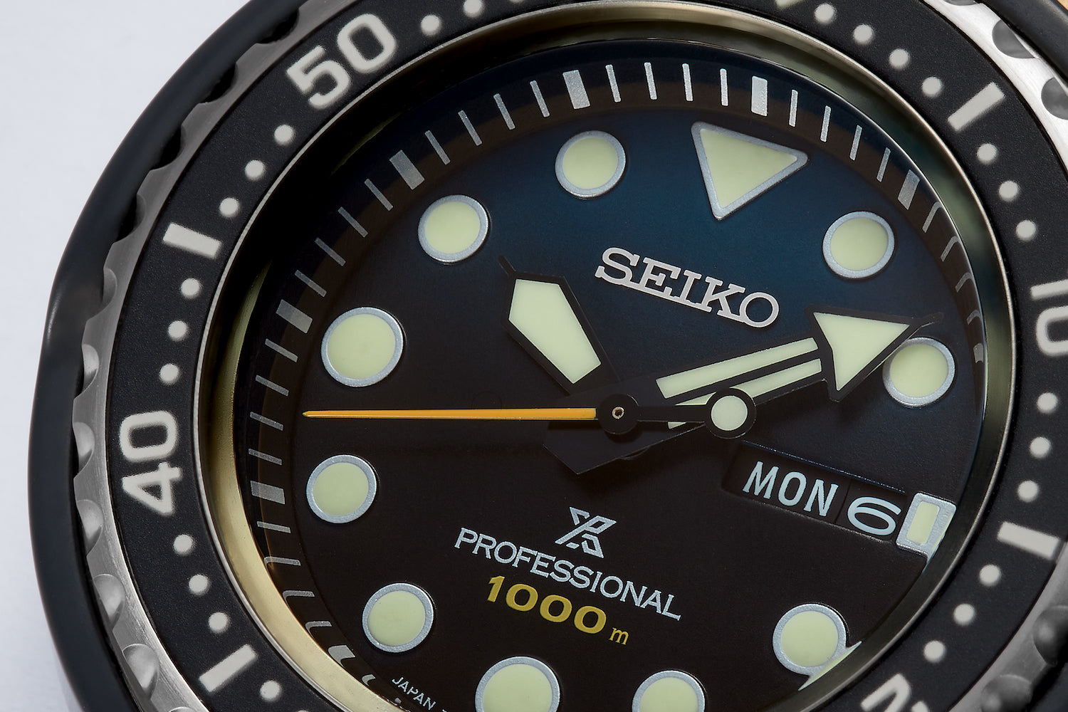 Seiko Watch Prospex 1986 Golden Darth Tuna Professional Divers Recreation  Limited Edition D S23635J1 | C W Sellors Luxury Watches