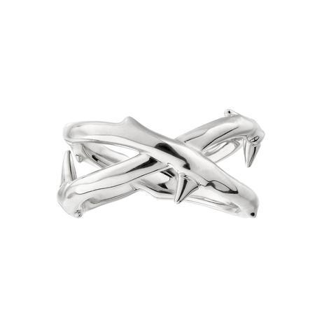 Shaun Leane Rose Thorn Sterling Silver Wide Ring 