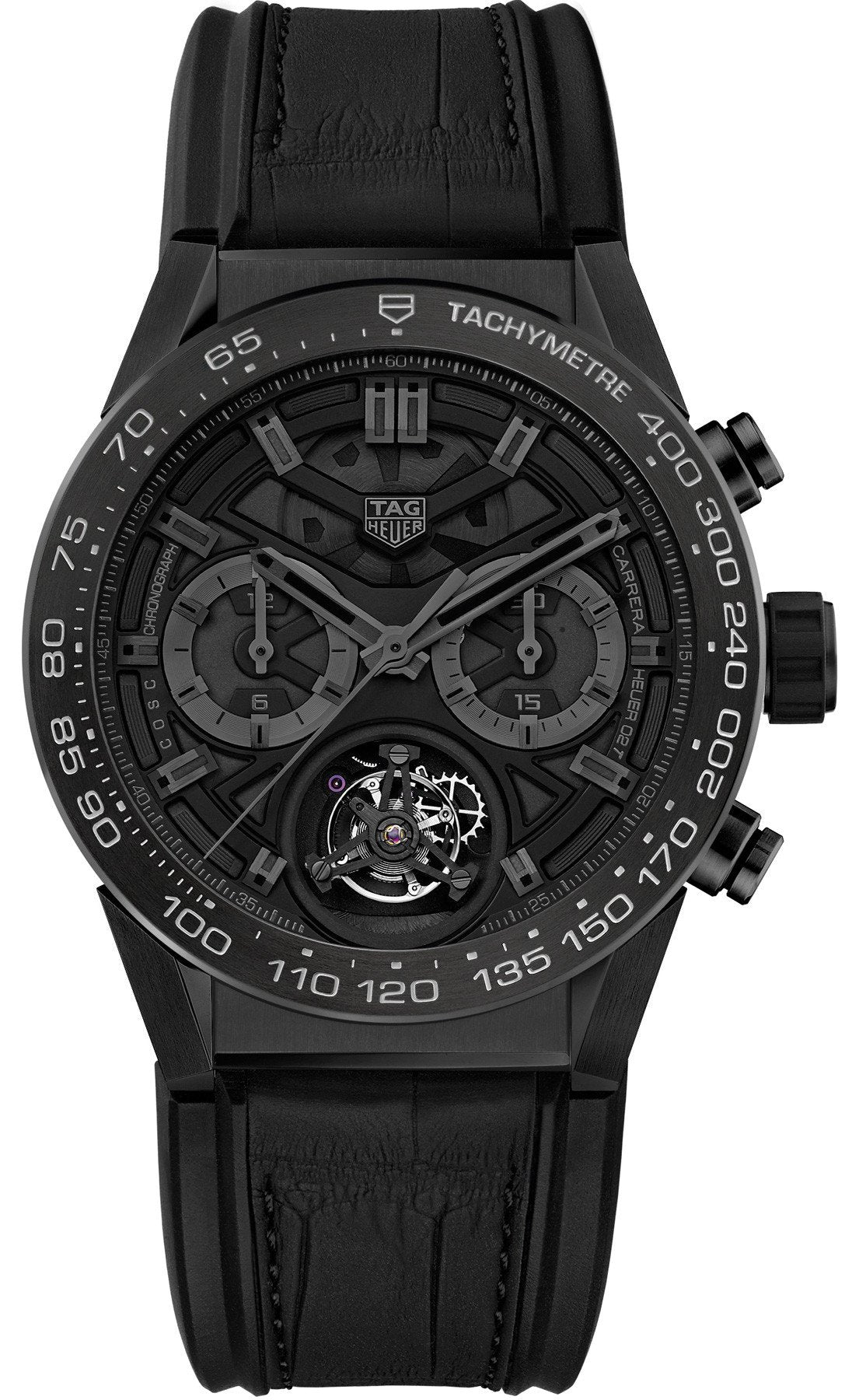 TAG Heuer Watch Carrera Heuer 02T Tourbillon Black Phantom Limited Edition   | C W Sellors Luxury Watches