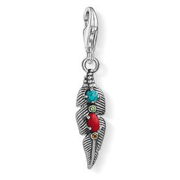 Thomas Sabo Charm Club Sterling Silver Ethnic Feather Charm D