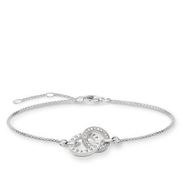 Thomas Sabo Glam And Soul Sterling Silver White Zirconia Together Forever Bracelet