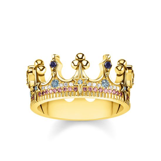 Thomas Sabo Glam And Soul Yellow Gold Crown Ring