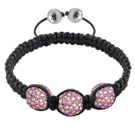 Tresor Paris Bracelets Blush Pink Crystal Steel S