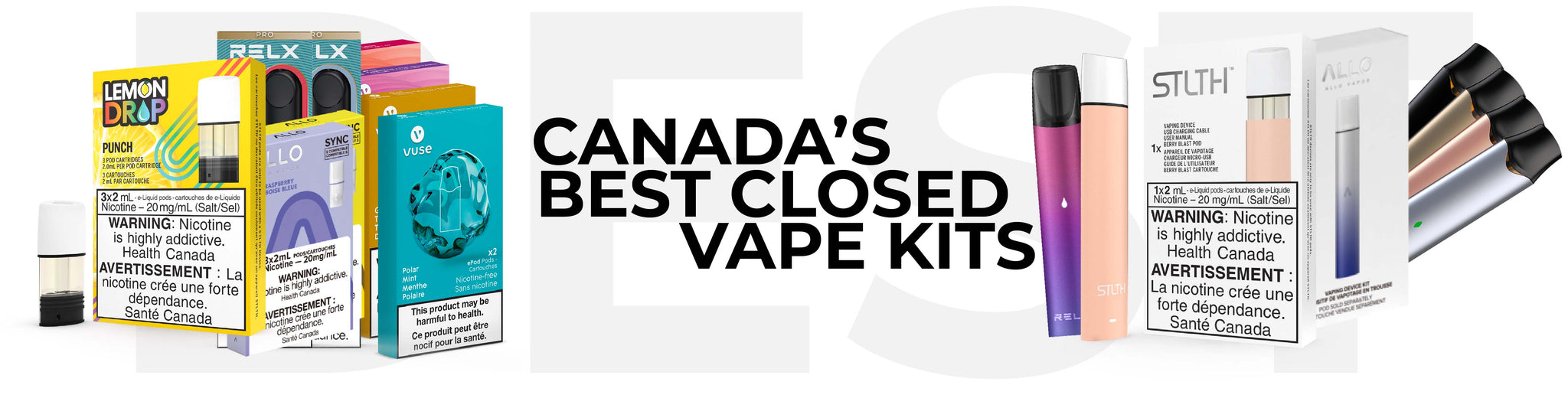 Canada's Best Pre-filled Closed Vape Pod Systems