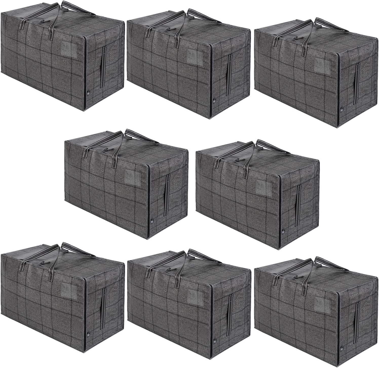 8 Packs Heavy Duty Over-Sized Organizer Storage Bag with Side Handles