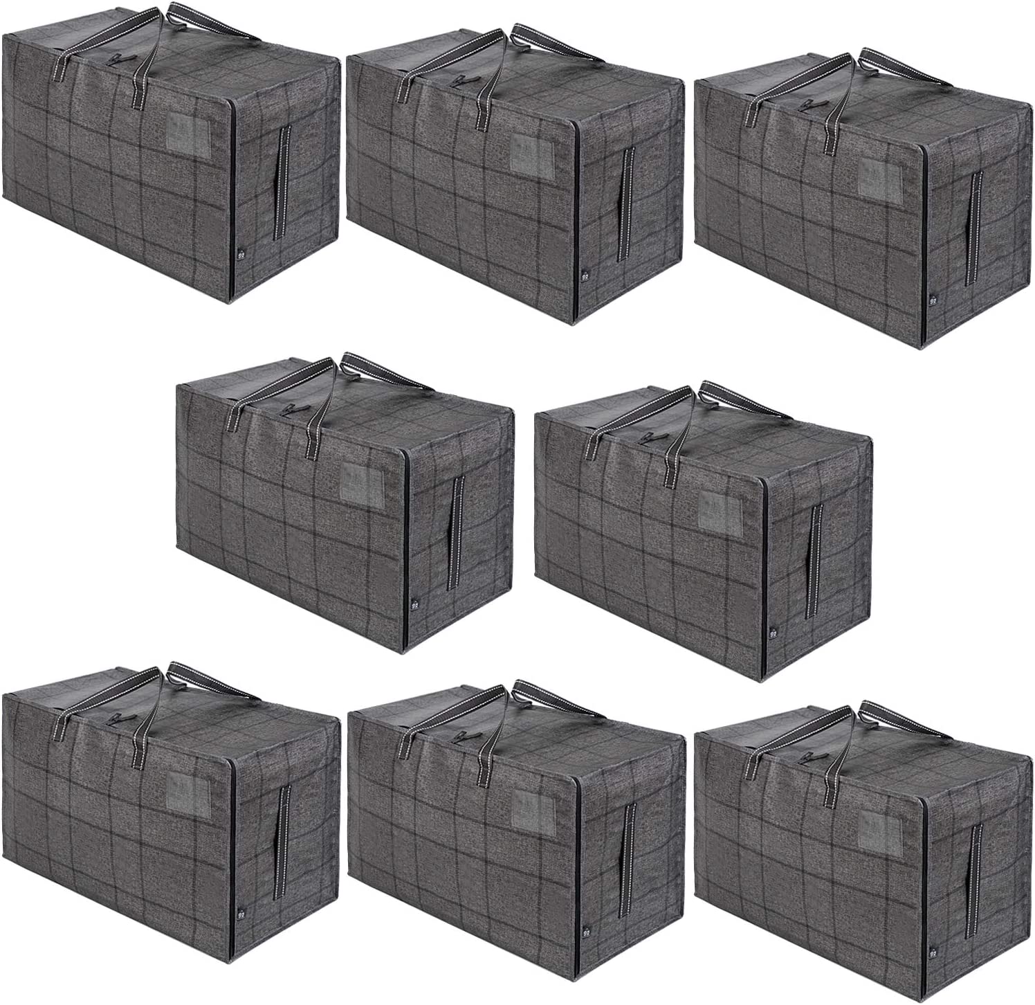 4 Pack Heavy-duty Oversize Large Storage Bag Organizer With Zips