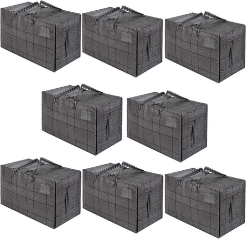 8 Packs Extra Large Moving Storage Bags, 27.6 W X 16.5 H X 13.8