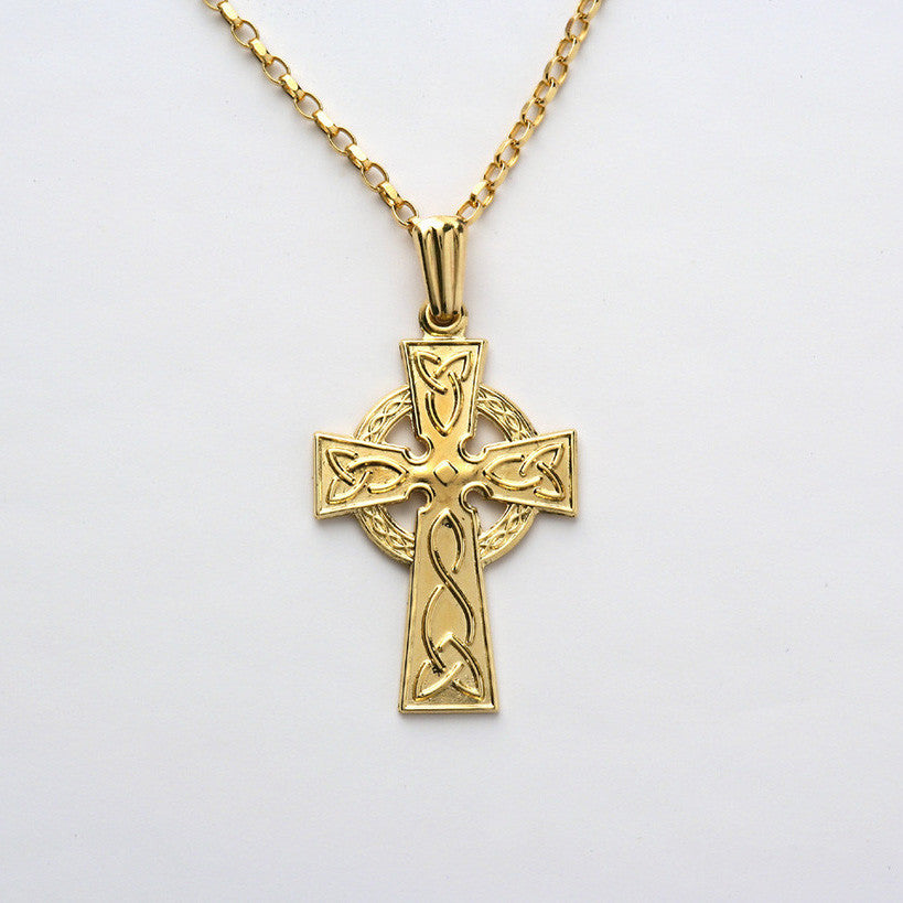 Celtic High Cross Large 14K Gold | Ireland's Showcase