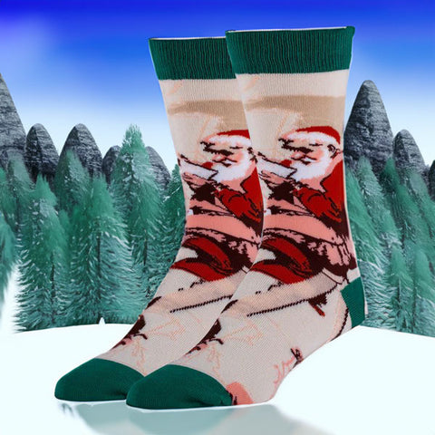 Relleno de calcetines de Papá Noel