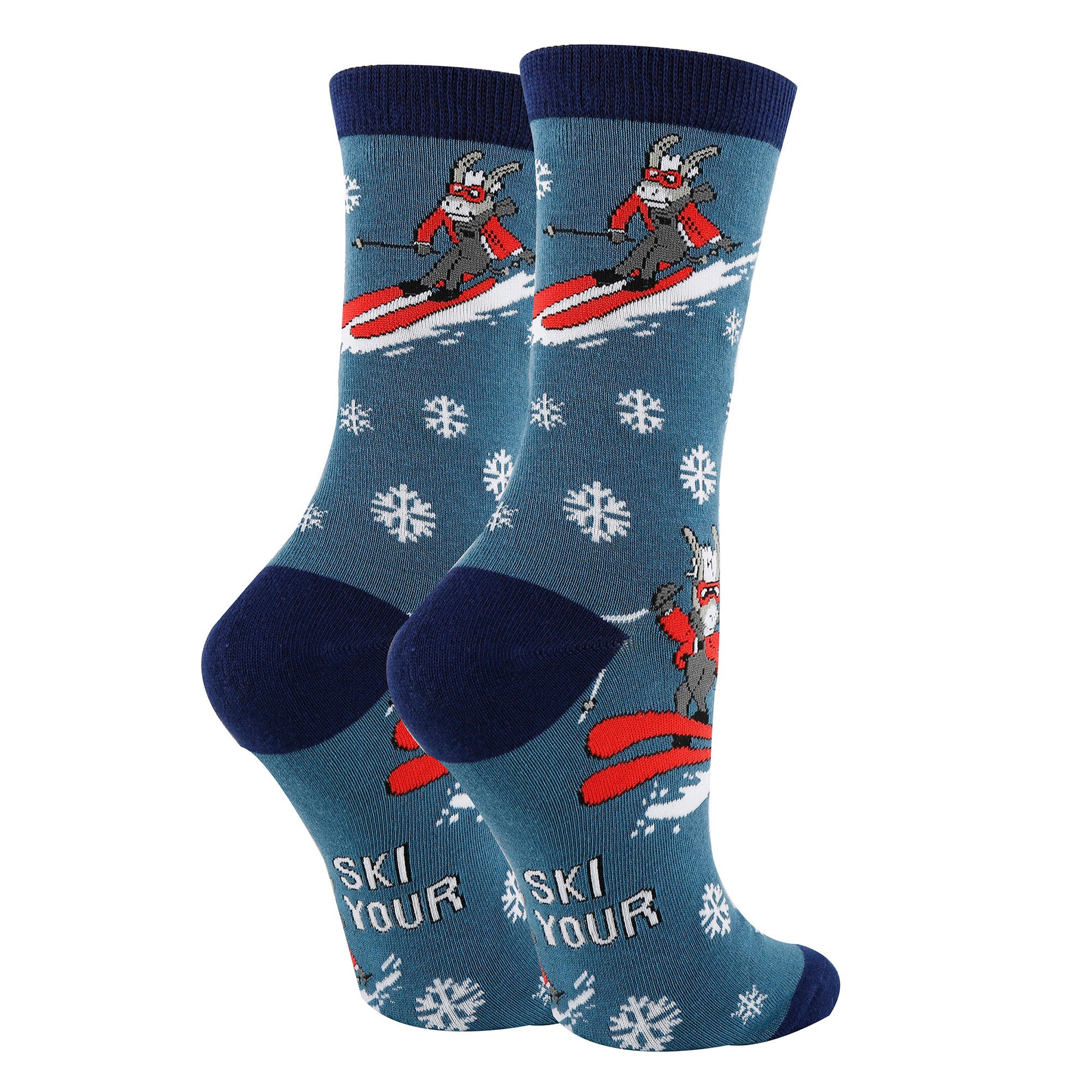 Fun Ski Pattern Socks for Men - Uptown Sox