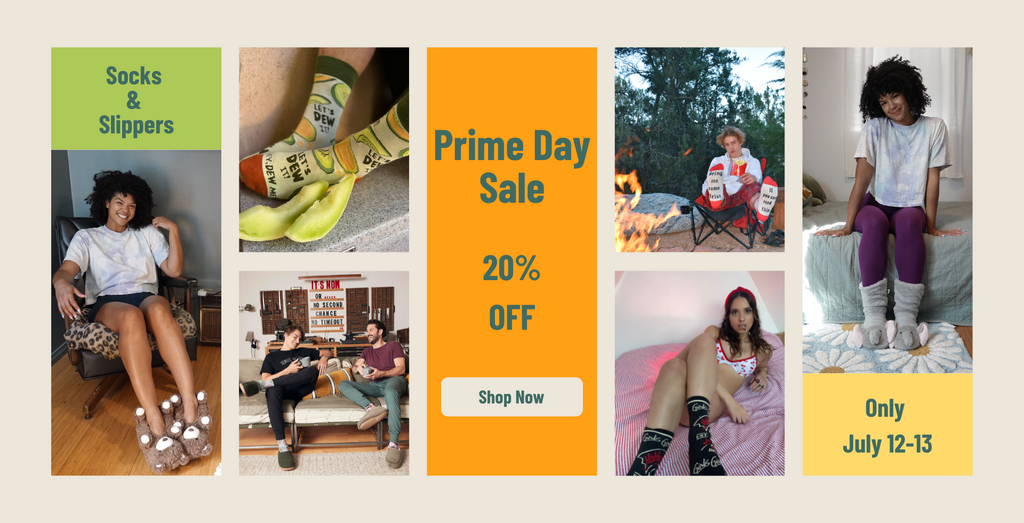 prime day deals on socks and slippers
