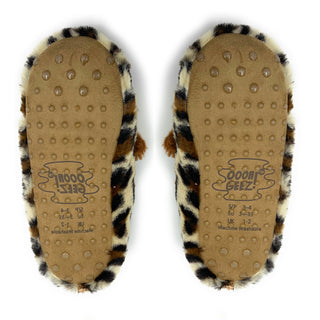 Cheetah Bang Sherpa Slippers | Kids