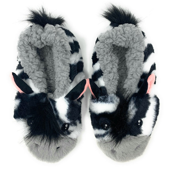 Registratie Verbaasd Einde ZZ Zebra Slippers for Women | House Shoes | Oooh Yeah! Socks