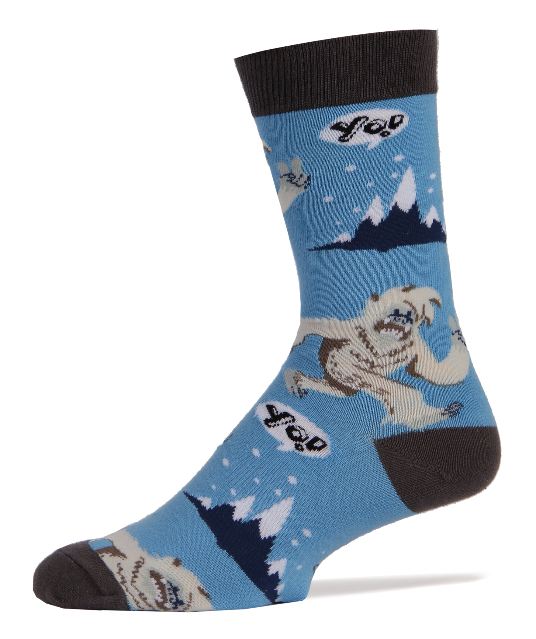 Ya Llama Boo Socks, Animal Crew Socks For Men
