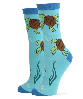 Shell Socked Socks | Novelty Crew Socks For Women