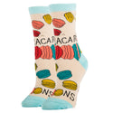 Macaroons Socks | Novelty Crew Socks For Women