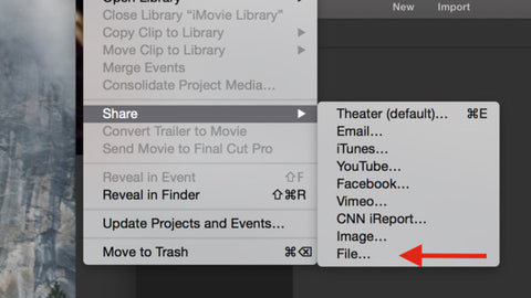 Exporting With iMovie