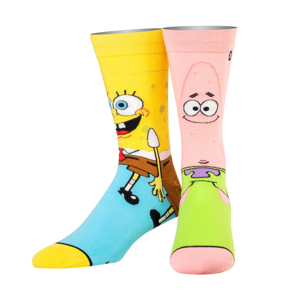 SpongeBob SquarePants Jumbo Face Crew Socks 3 Pair