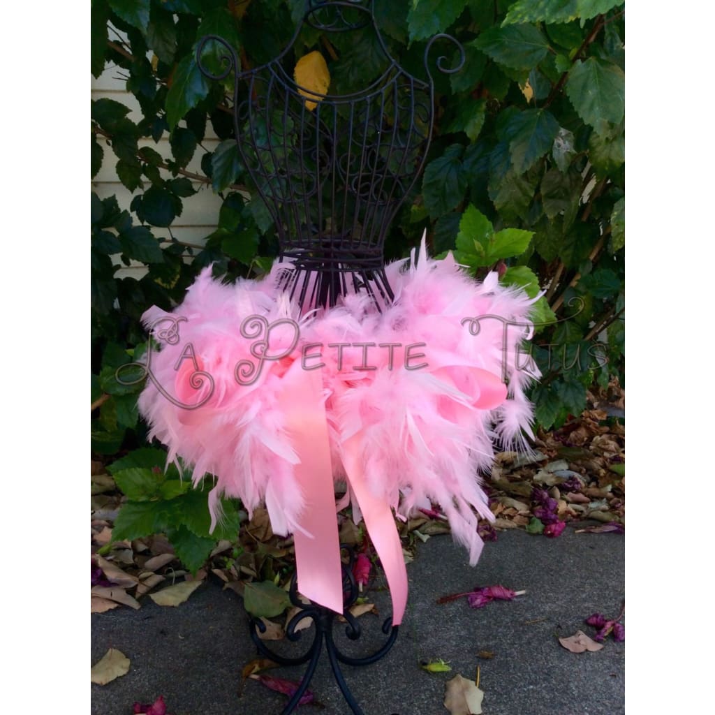 pink feather tutu