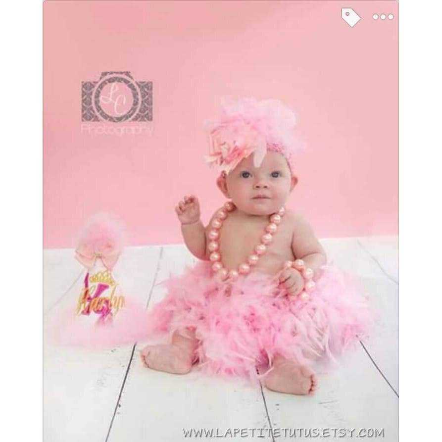 pink feather tutu