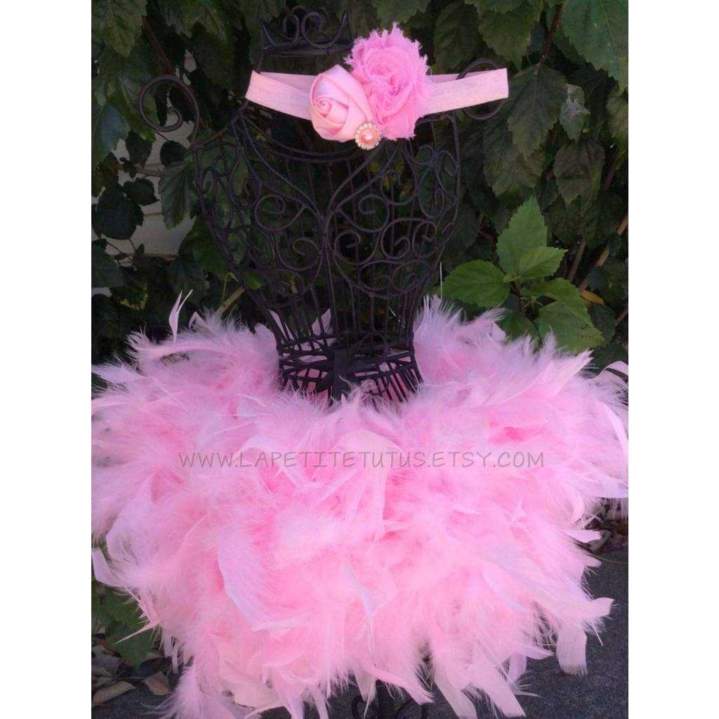 pink feather tutu