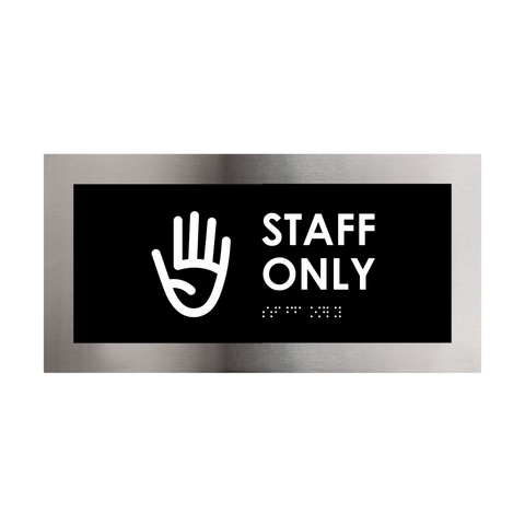 Staff Only signs