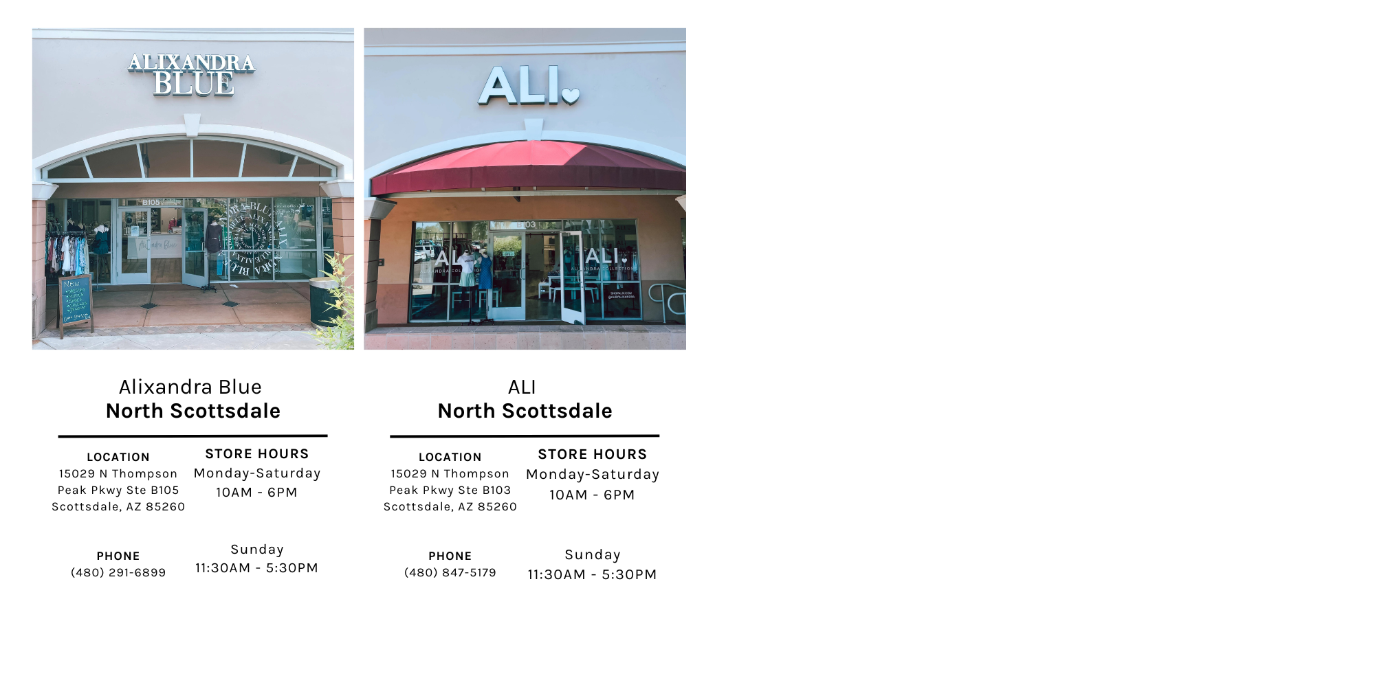 STORE LOCATIONS (OLD) – SHOP ALIX