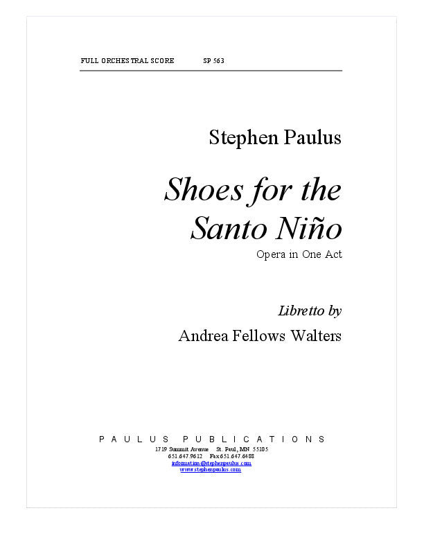 Shoes for the Santo Niño – Stephen Paulus Music