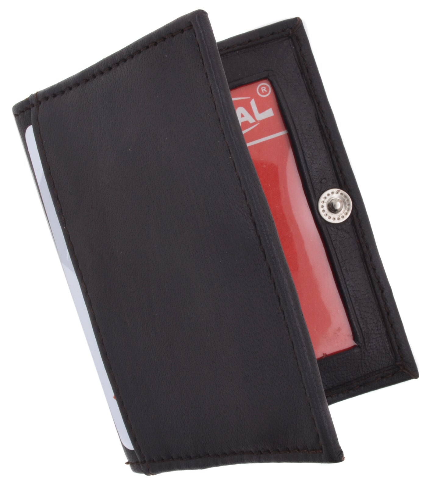 Slim Leather Lamb Card ID Mini Wallet Holder Bifold 78 | menswallet
