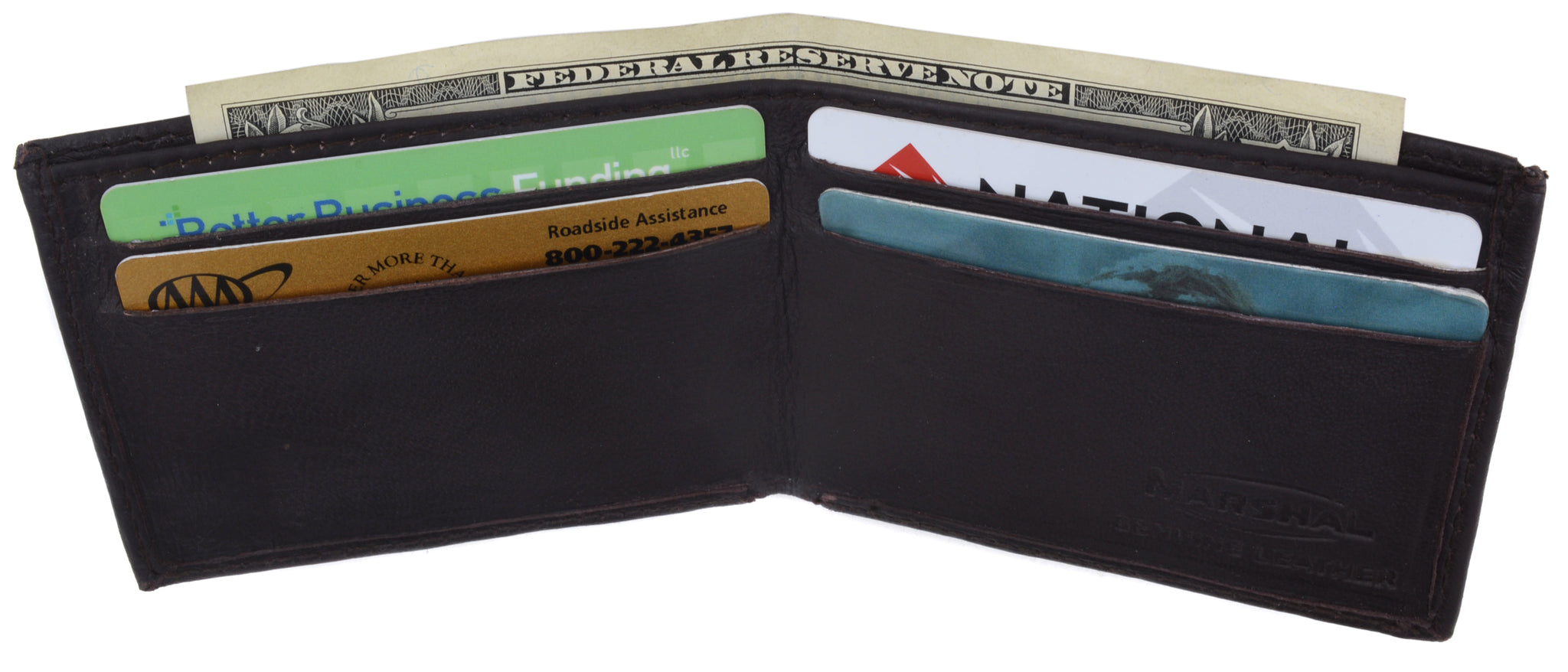 Children/Kids Slim Black Leather Lamb Mini Bifold Wallet 85 | menswallet