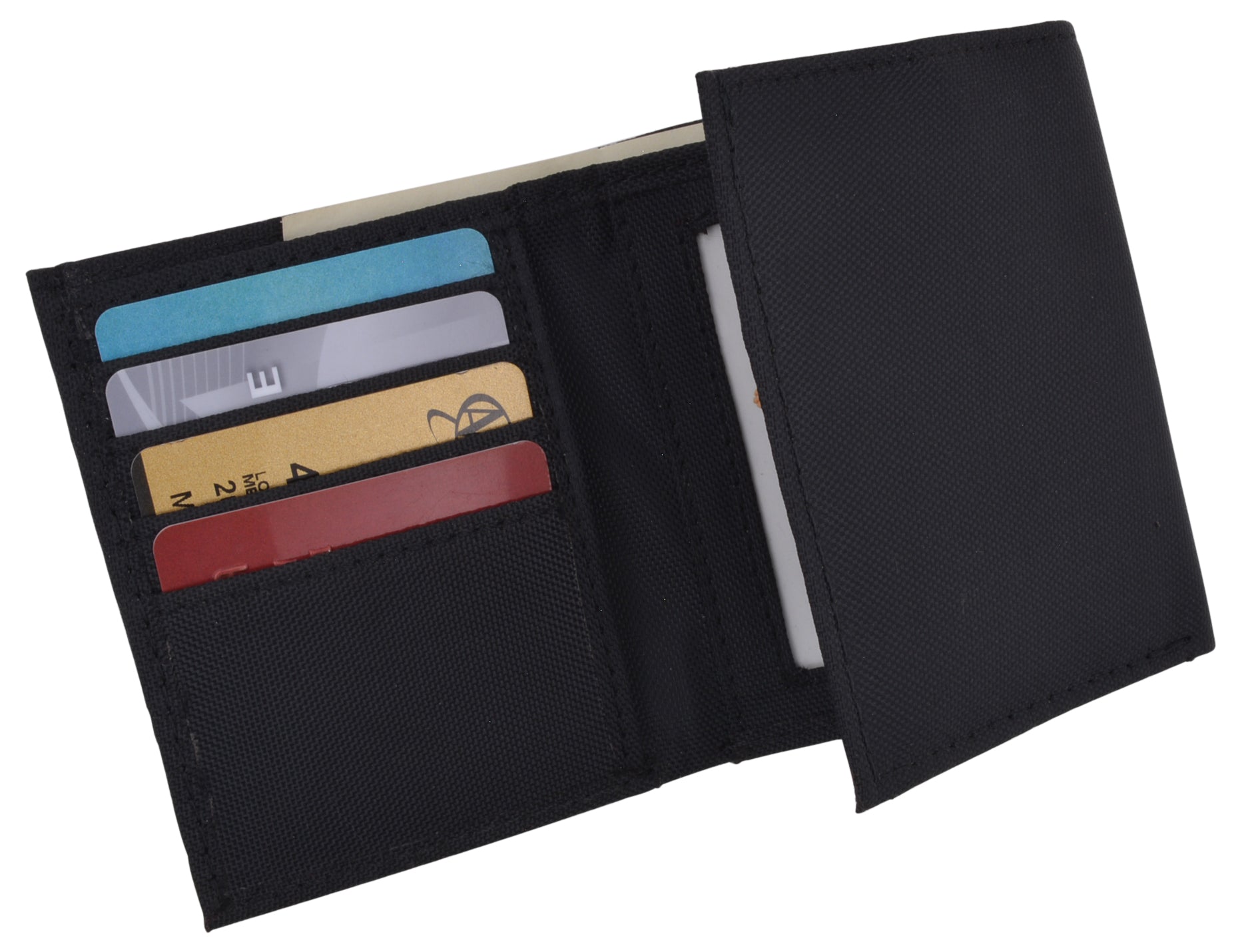 New Boys Slim Thin Nylon Trifold Wallet with Coin Pouch | menswallet