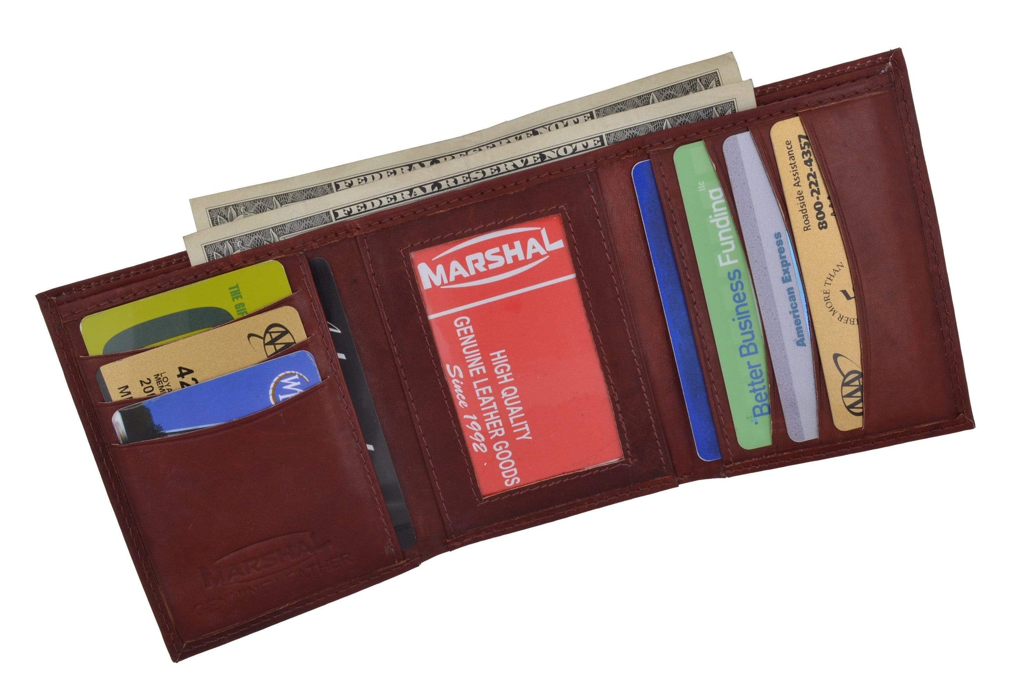 leather card holder wallet mens