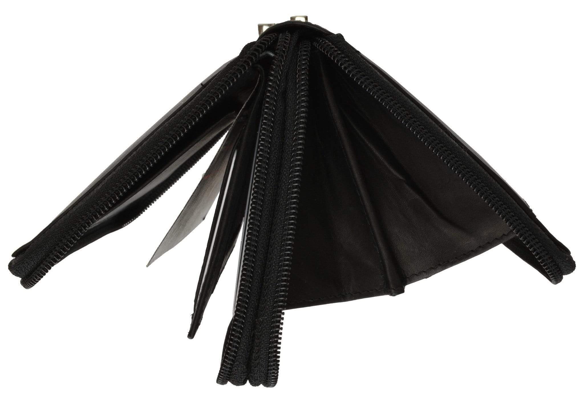 Ladies Checkbook Organizer Genuine Leather Zip Around Clutch Wallet 4575 CF (C) | menswallet