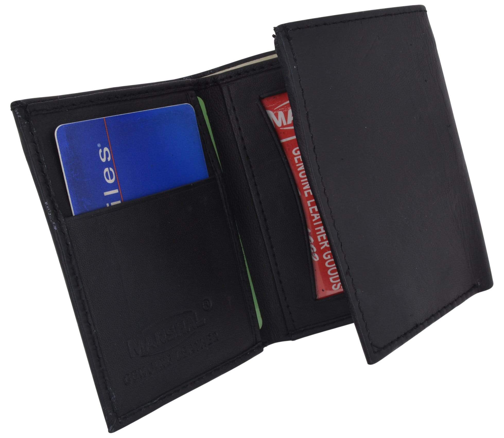 Lamb Leather Simple ID Trifold Wallet 5155 | menswallet