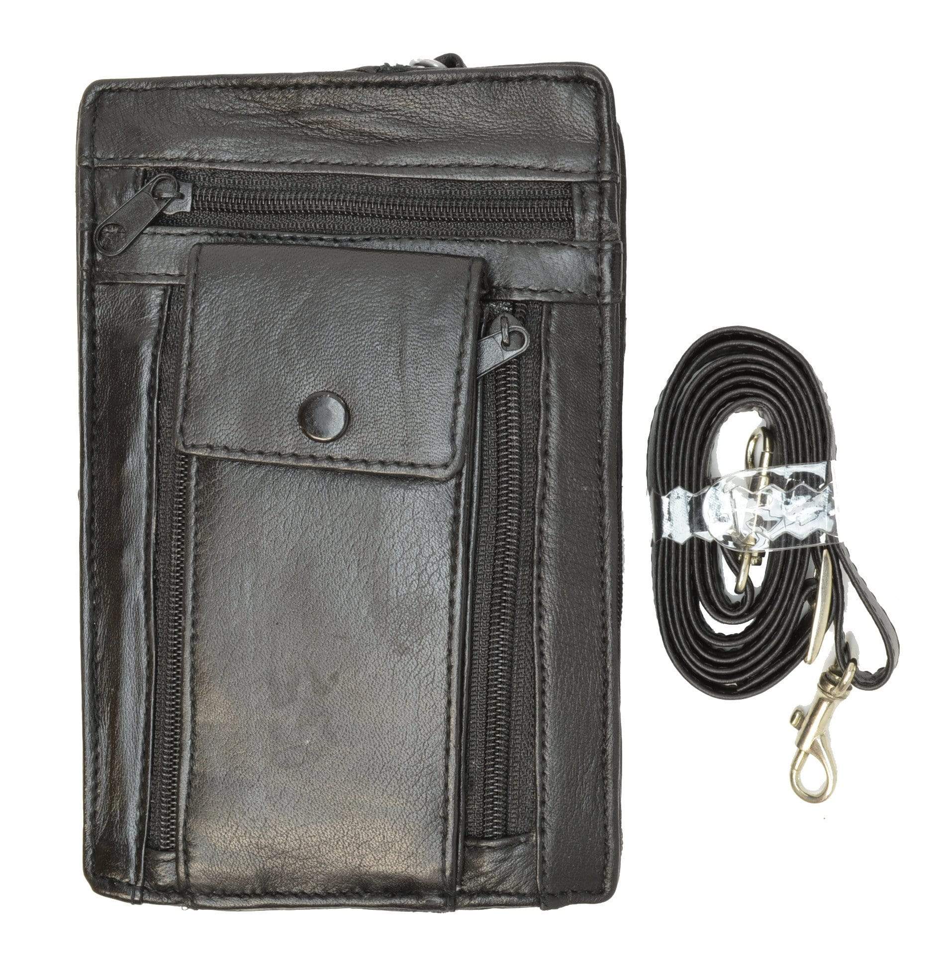 mens travel wallet with strap