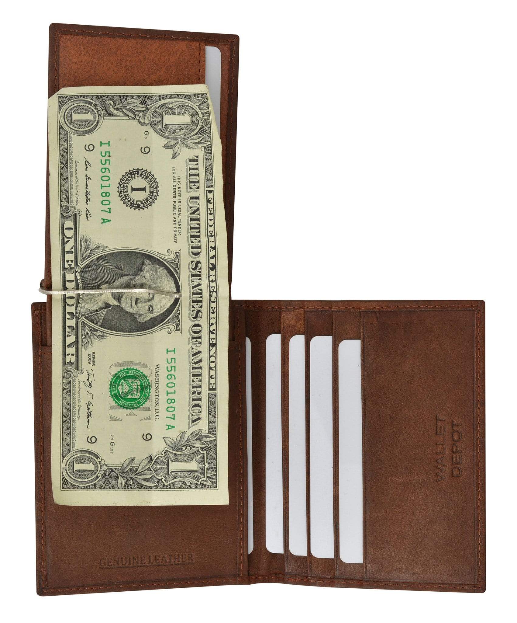 mens card wallet with money clip