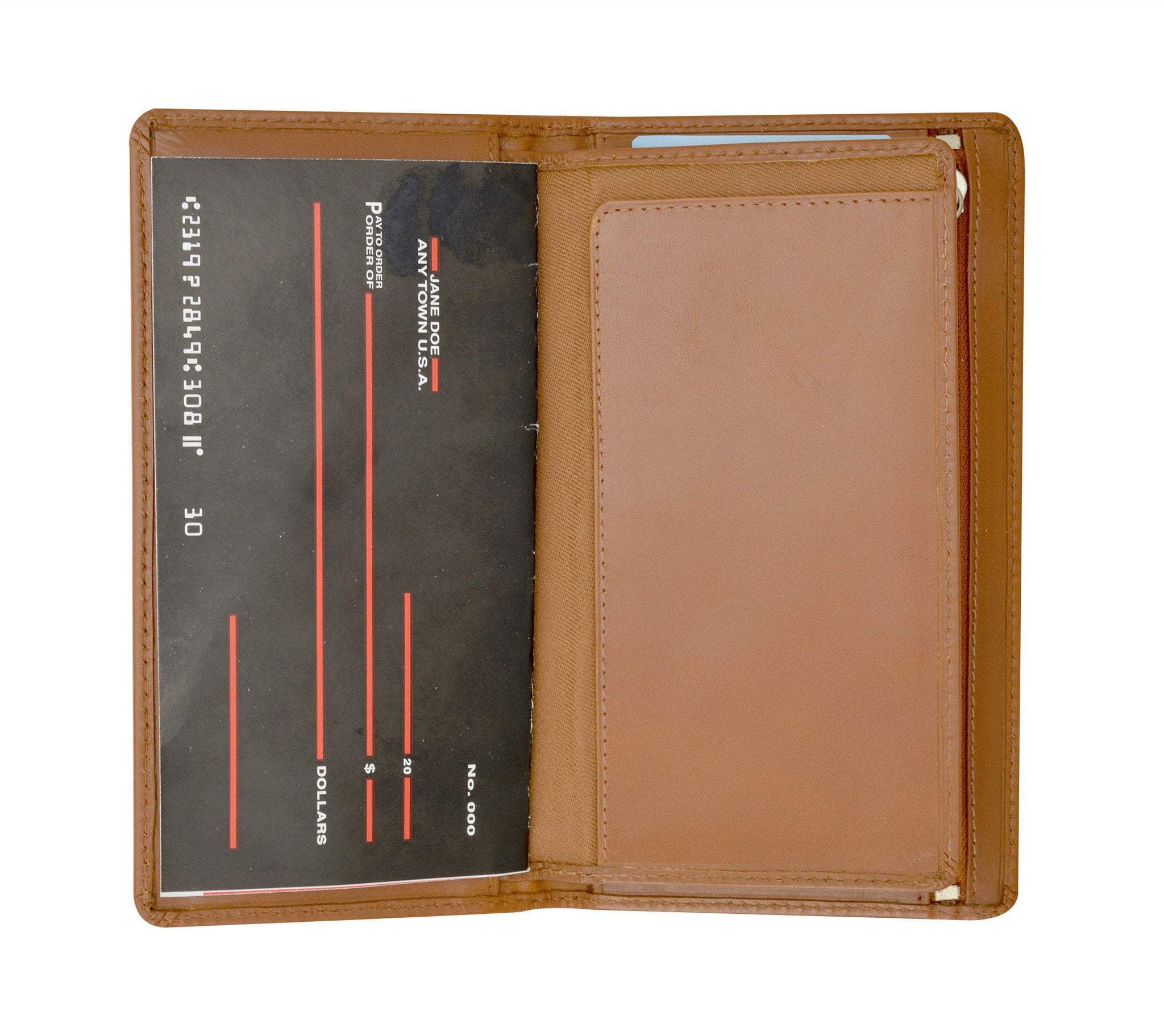 mens checkbook style wallet