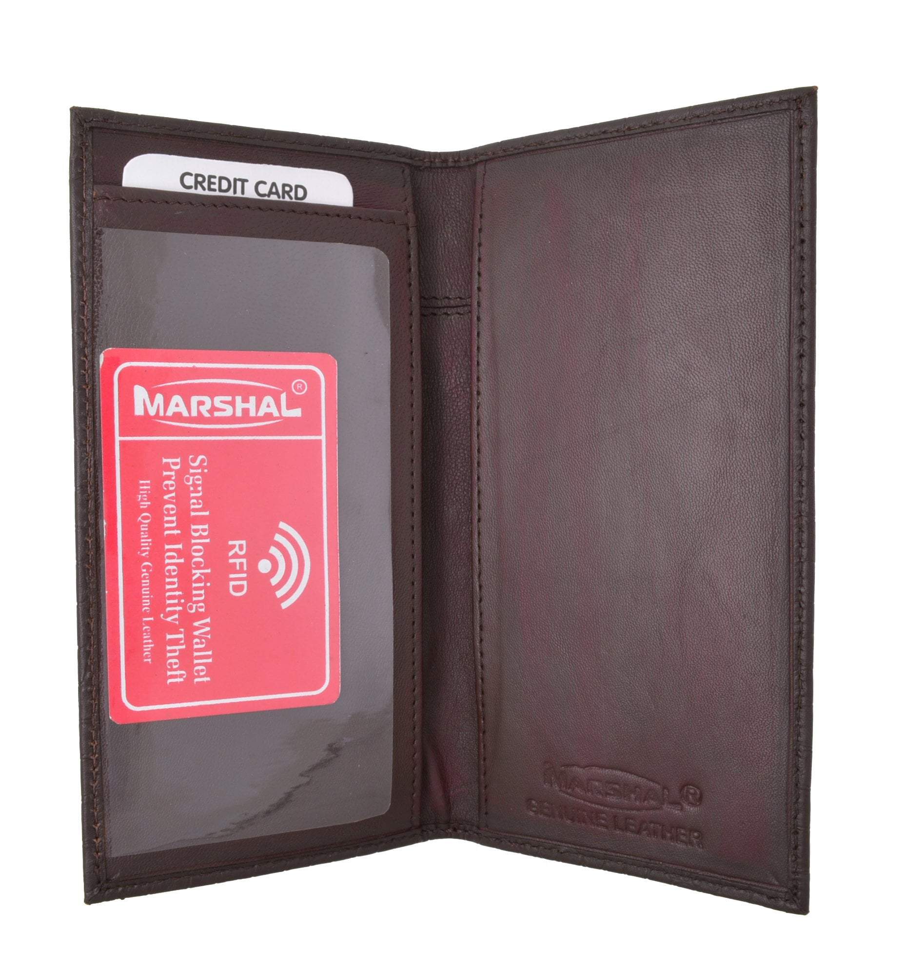 rfid blocking checkbook wallet mens