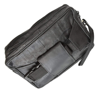 Top Quality Genuine Leather Business Wrist Clutch bag Handbag to Waist ...