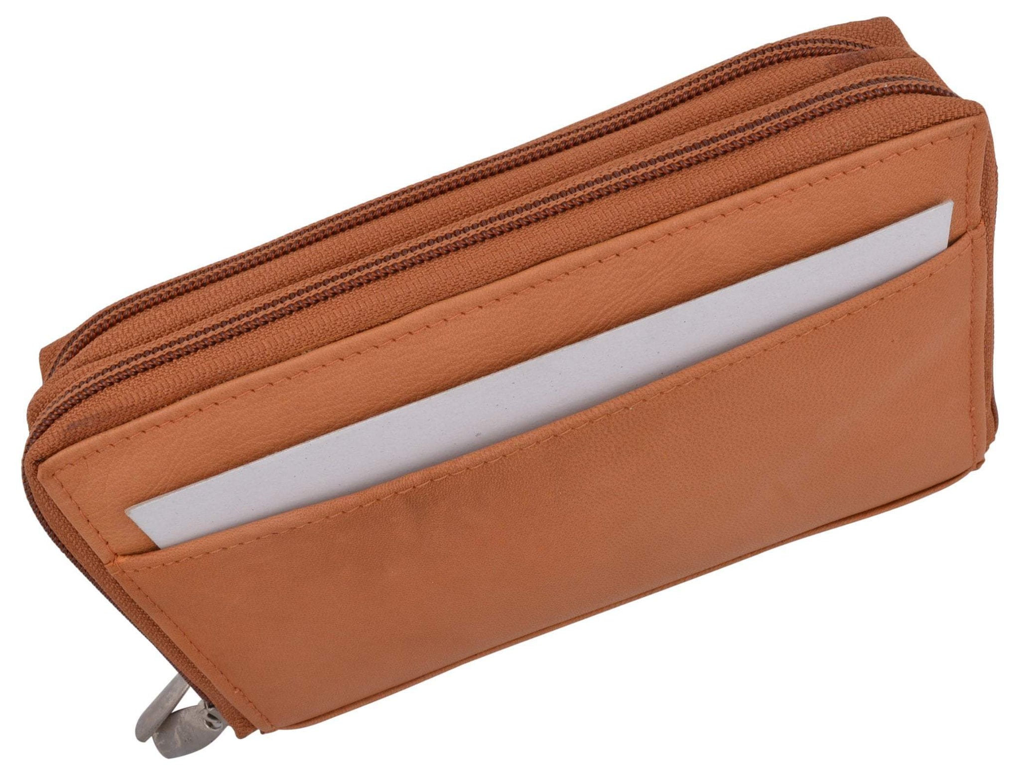 zippered travel wallet