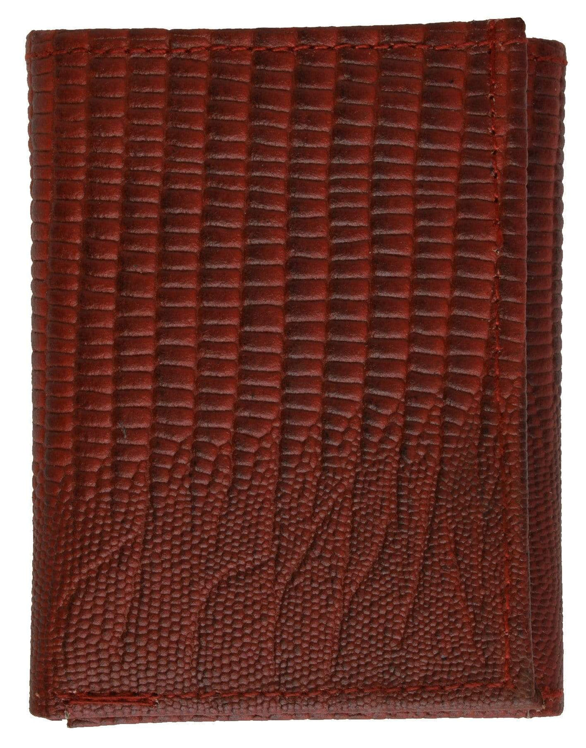 Mens Genuine Leather Trifold Simulated Snake Skin Print Wallet 71055 SN