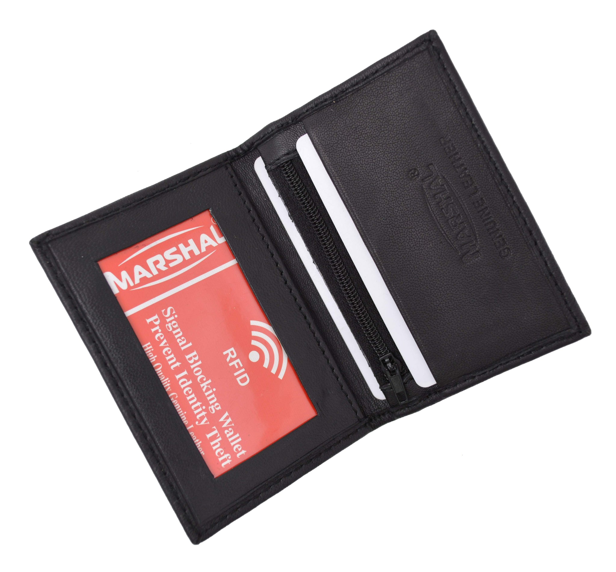 RFID Blocking Slim Thin Premium Leather Credit Card ID Mini Wallet Hol