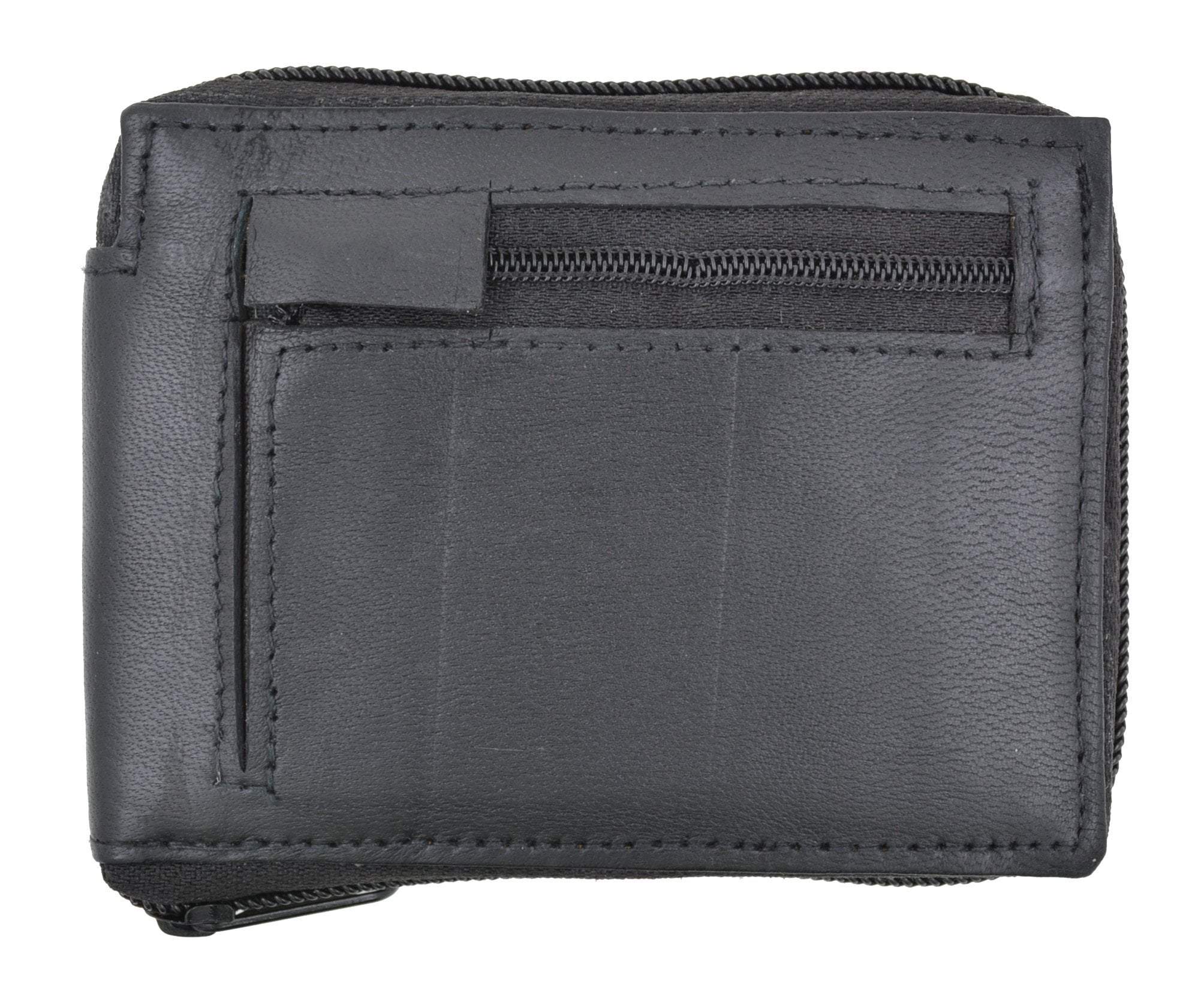 Swiss Marshal Zip Around Premium Genuine Leather Credit Card Holder ...