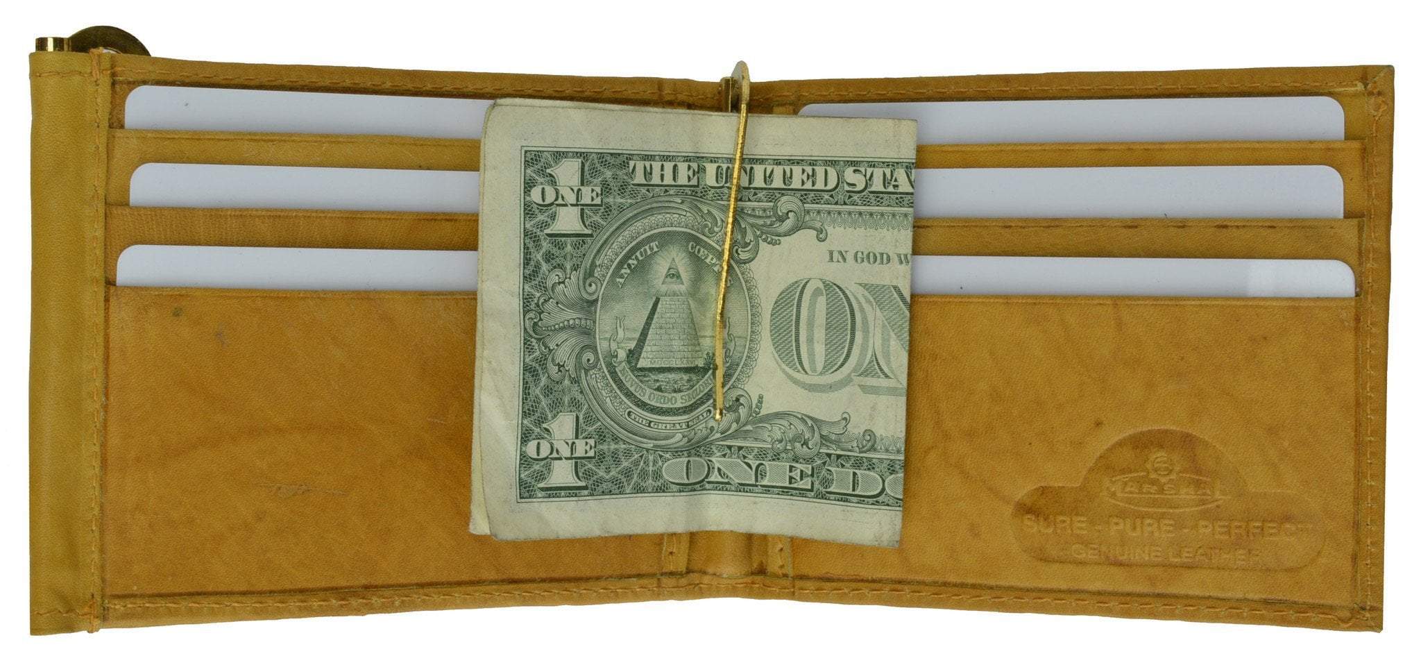 Twin Money Clip with Business Card and Credit Card Holder 504 CF