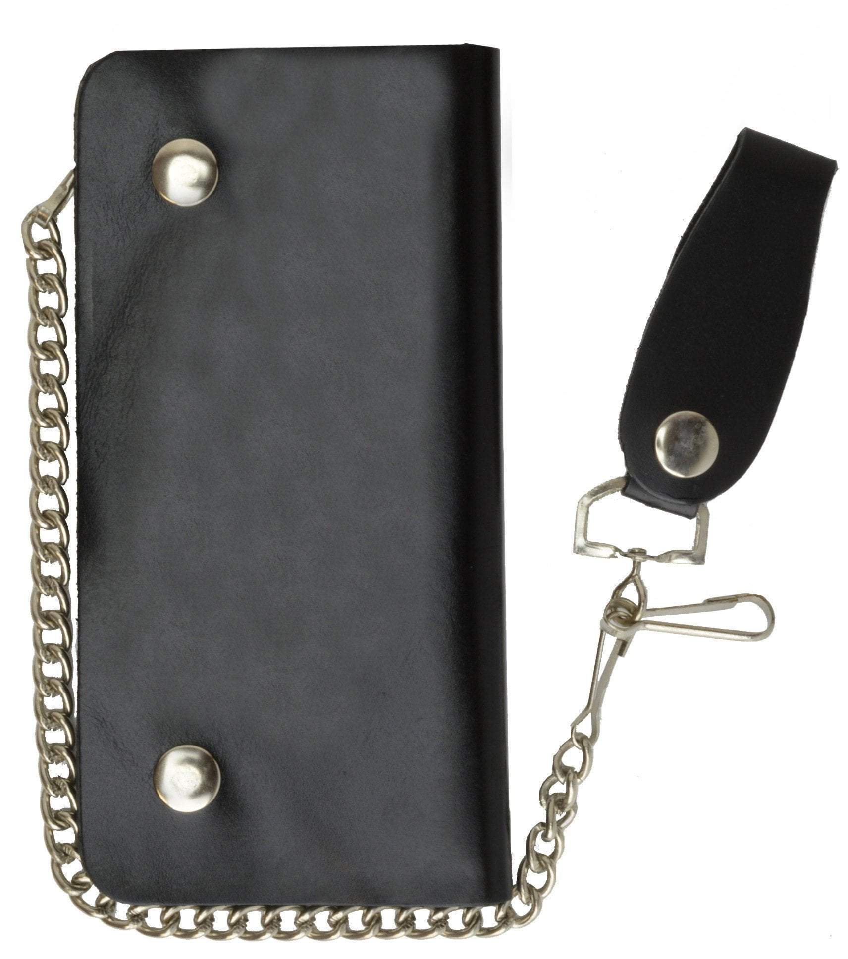 Trucker Genuine Leather Large Chain Wallet 646SM (C) - menswallet