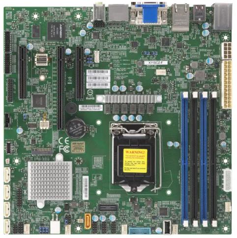 SuperMicro X11SCZ-F motherboard RAM