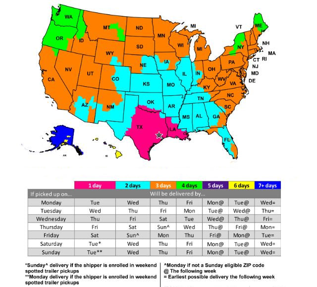 FedEx Map